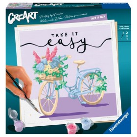 CreArt pictura pe numere pentru adulti bicicleta Take it easy
